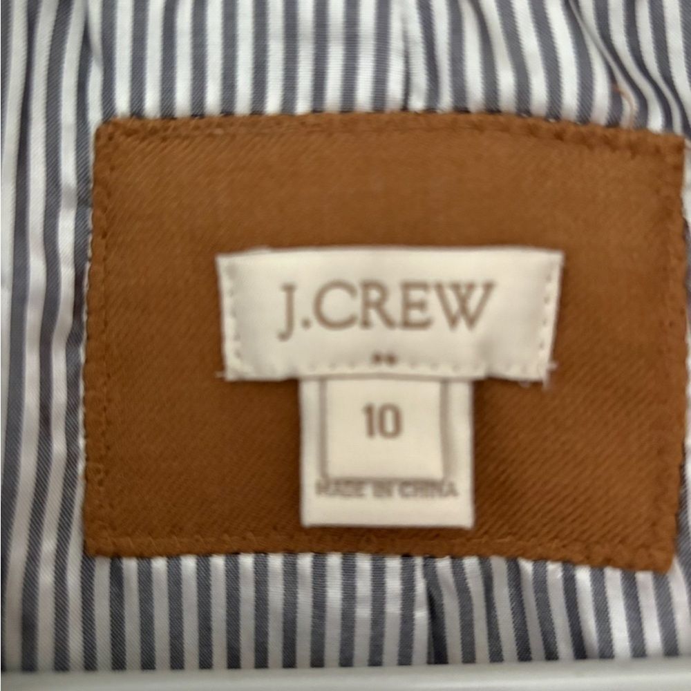 NWOT J.Crew Original
Schoolboy Blazer Woman Size 10
Tan Camel Wool Blend - Picture 3 of 7